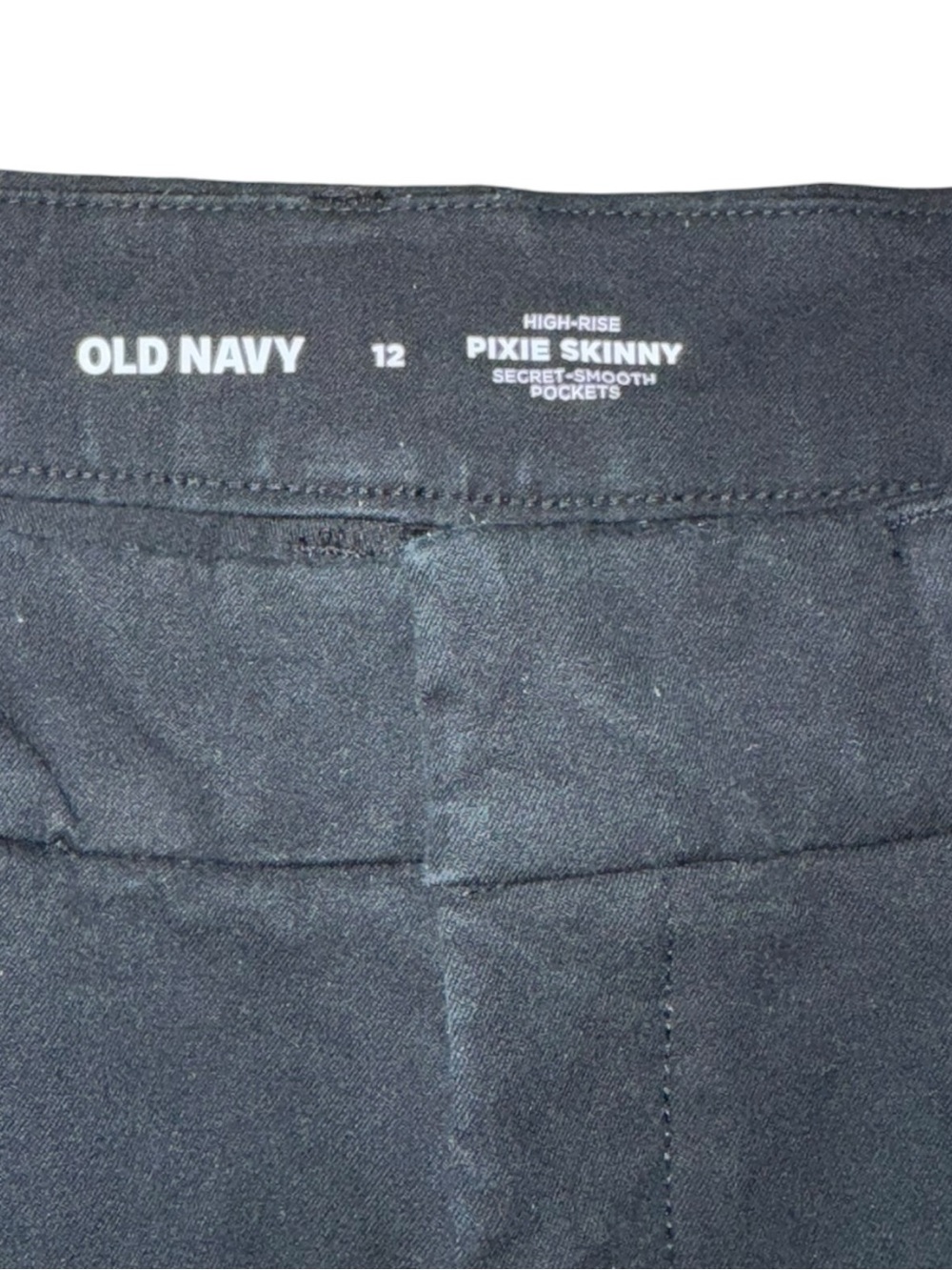 Old Navy Women’s Black High Rise Pixie Skinny Ankle Pants Size 12 - Picture 3 of 12